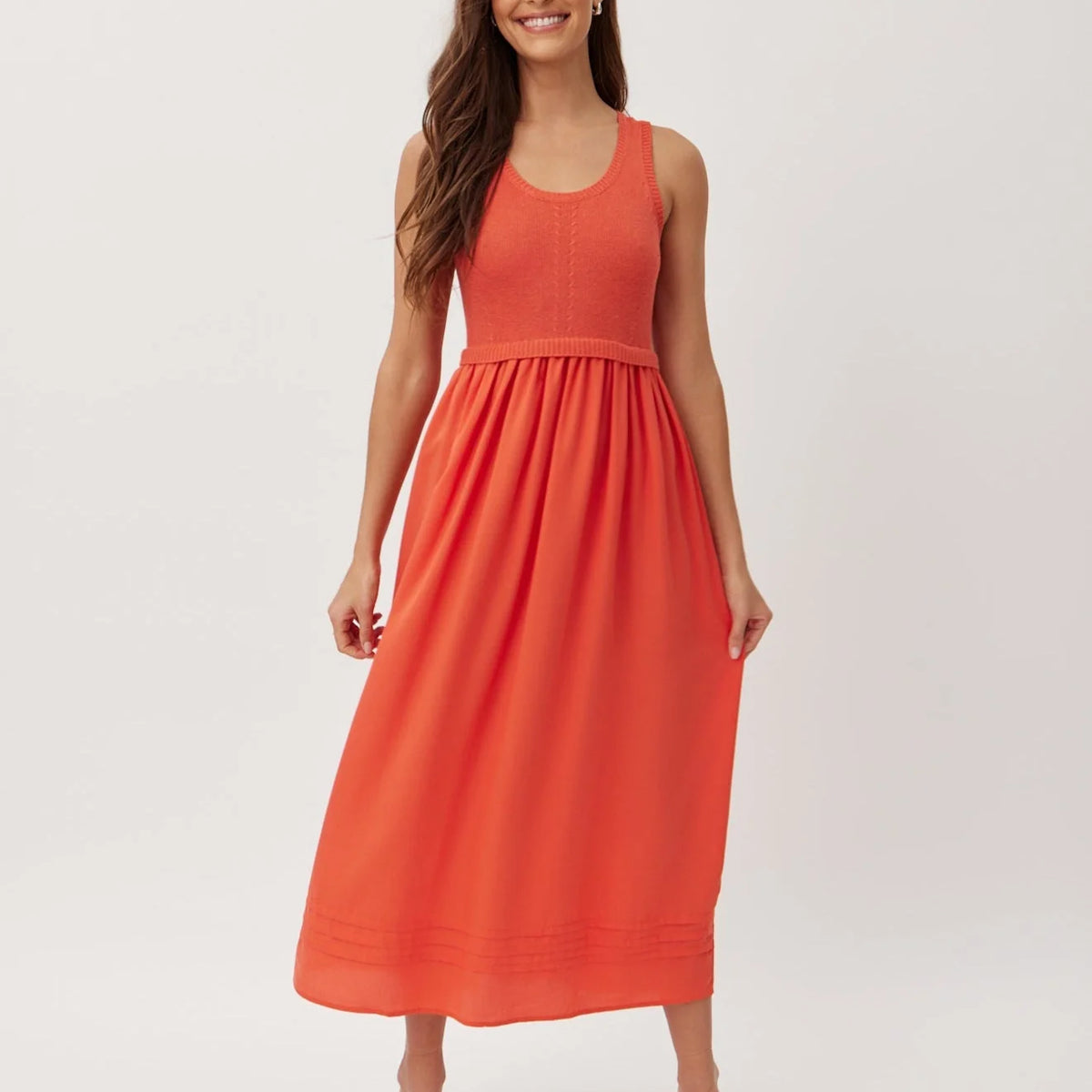 tangerine midi dress Sweater Midi Dress
